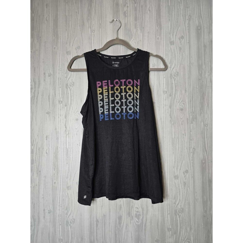Peloton Multicolor Logo Muscle Tank Top – Size L